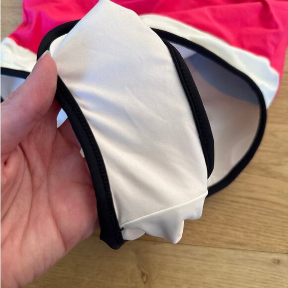 Maaji One Piece Swimsuit Cherry Coke Prime Solid Size S in Red Black White - Picture 2 of 6